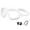 White, variant on Swim Goggles with Nose Clip & Ear Plugs, Anti-Fog No Leak UV Protection 180° Clear Vision Pool Goggles for Swimming & Water Sports(A,17.5x8.5x8cm)(Pink,17.5x8.5x8cm)