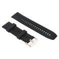 thumbnail image 4 of Smartwatch Strap, Silicone Watch Band Replacement Black Skin Friendly Comfortable Snap Clasp  For Traveling 20MM, 4 of 8