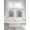 Blue, variant on Christmas 2 Panel Kitchen Curtains for Small Windows, Retro Snowflakes Floral Eucalyptus Leaves Bathroom Tier Curtain, Short Window Treatment for Bedroom/Living Room 55"x24"