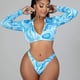 thumbnail image 5 of Traje de Baño de Dos Piezas Con Estampado de Bikini Para Mujer Traje de Baño Traje de Baño Conjunto de Ropa de Playa Odeerbi ODB120253, 5 of 9