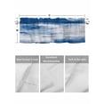 thumbnail image 4 of Valances for Windows Abstract Paint Texture Rod Pocket Cafe Window Treatments Valance Curtains for Kitchen Bathroom Laundry Basement Windows 60"x14", 4 of 9
