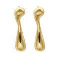 thumbnail image 2 of Rack Plating Brass Teardrop Stud Earrings for Women Lead Free & Cadmium Free Long-Lasting Plated Real 18K Gold Plated 28x6.5mm DIY, 2 of 5