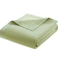 thumbnail image 2 of Comfort Classics Micro Fleece Knitted Soft Blanket, Green, Twin, 2 of 2