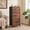 Rustic Brown, variant on Kelno 4 Drawer Fabric Dresser Steel Frame Storage Chest Organizer with Wood Top, White