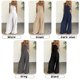 thumbnail image 4 of Moda mujer color sólido mono sin mangas bolsillo con cremallera botón suelto Casual mono mono Abanopi Beige/Medio, 4 of 7