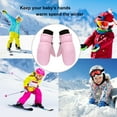 thumbnail image 5 of WTXUE Kids Gloves,Snow Gloves Winter Warm Gloves Windproof Kids Warm Gloves Winter Waterproof Snow Gloves for Ourdoor Sports Snowboard,Gloves Mittens for UniPink M, 5 of 5