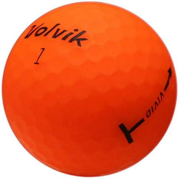 Pre-Owned Volvik Vivid Orange Golf Balls, Mint / AAAAA Condition, 12 Count, by Reload