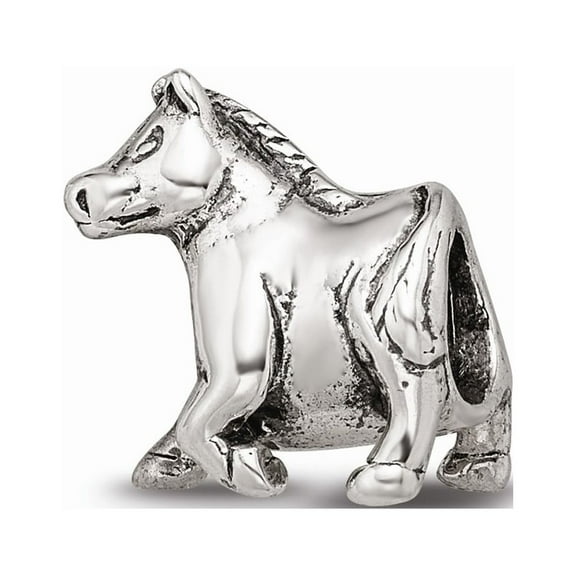925 Sterling Silver Reflections Horse Bead; for Adults and Teens; for Women and Men