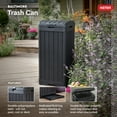 Keter Patio & Deck Garbage Bin, Baltimore Duotech Outdoor Storage Trash