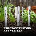thumbnail image 5 of Harris Seeds Plastic Plant Labels, 8 x 5/8 Inch Weatherproof Garden Markers, White, 250 Count, 5 of 7