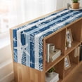 thumbnail image 6 of Table Runners 48 Inches Long Dress Scarves, Navy Blue Coastal Beach Farmhouse Kitchen/Dining Table Runner, Short Coffee Tablerunners, Nautical Starfish Coral Vintage Wooden 13x48 Inch, 6 of 9