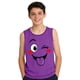 thumbnail image 4 of Camisolas de cuello redondo para niños pequeños y niños a la moda, lindas camisetas con estampado degradado, parte inferior suave sin mangas, camisetas para niñas, 4 of 6