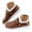 Coffee, variant on Corduroy Winter Loafers for Women Warm Fleece Lined Slip On Short Ankle Boots for Cold Weather