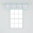 thumbnail image 2 of Ambesonne Winter Window Valance, Pastel Snowflakes Joyful, 54" X 12", Blue Green Lavender, 2 of 3