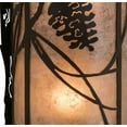 thumbnail image 5 of Meyda Tiffany 177971 Whispering Pines Left 2 Light 13" Tall Wall Sconce - Satin Black, 5 of 5