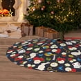 thumbnail image 6 of Sikiie Rose Rabbit 30-48 inches {designName} Print Christmas Tree Skirt Snowman Xmas Tree Skirt with Edge Christmas Decorations for Holiday Party36", 6 of 7