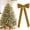 Brown, variant on Swfoer 12 Pcs Velvet Ribbon Christmas Bows,Vintage Xmas Ornaments for Tree Wreath Holiday Outdoor Home Decor,Burgundy