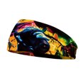 thumbnail image 4 of Diademas de ganchillo Jumpingount Estiramiento deportivo Ajustable Tie-dye Ancho antideslizante, 4 of 6