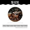 thumbnail image 2 of 14 Inch Wall Clock Battery Operated Silent Clock Decorative for Office, Kitchen, Outdoor, Living Room，Coffee Bean Old Style Style, 2 of 4