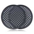 thumbnail image 2 of Paquete de 2 sartenes para pizza de acero al carbono, perforadas, antiadherentes, 31 cm, 2 of 9