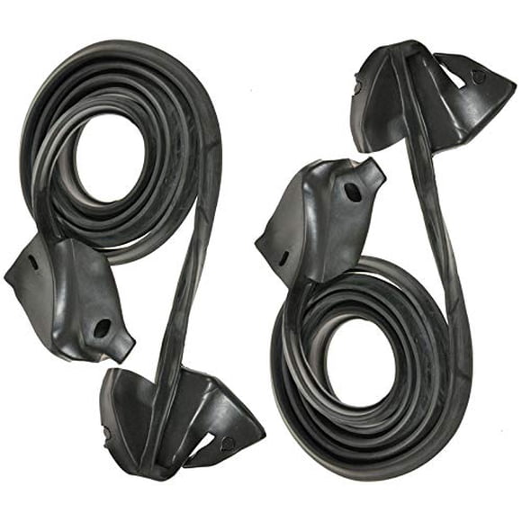 Convertible & 2 Door Hardtop Door Seal Pair Compatible with Buick Cadillac Chevy Pontiac Old