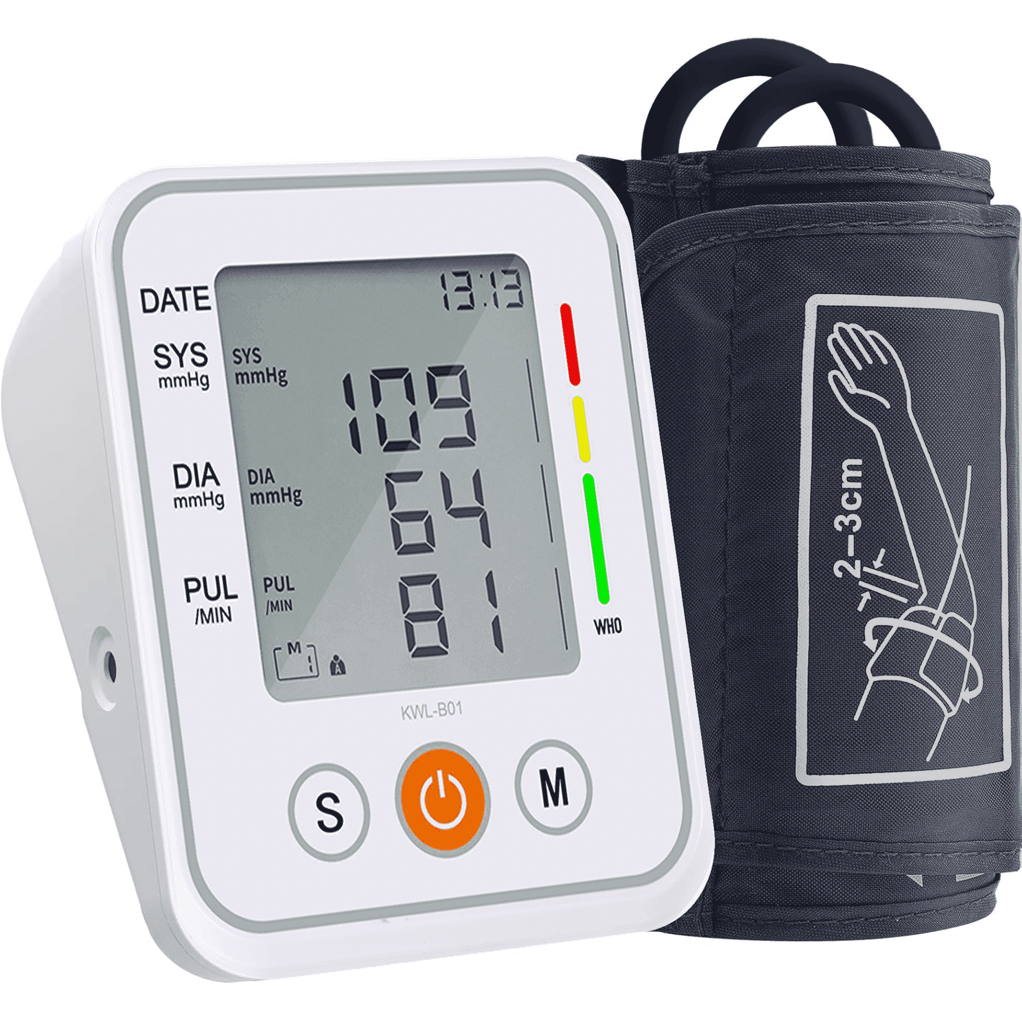 BDUN Upper Arm Blood Pressure Monitor with Large Adjustable Cuff 8.7-16.5 Inch, Automatic Digital BP Machine for Home Use