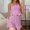 Hot Pink, variant on Night Gown Ruffle Pj Soft Tank Top Cute Pajama Sets for Women Bridesmaid Pajamas 2 Piece Sleepwear Cute Pajamas Tank Top Pajama Set Lounge Set Pijamas Para Mujer Dark Purple S