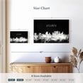 thumbnail image 4 of Elephant Stock Atlanta Skyline Bw Wall Art - Horizontal Canvas Wall Art - Living Room Wall Decor - Places Canvas - Black And Gray Decor - 12" x 8", 4 of 8