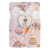 Parent's Choice Pink Bunny Plush Blanket 30" x 36"