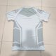 thumbnail image 3 of Tops de Manga Corta de Cuello Alto para Mujeres Ropa de Fitness Entrenamiento de Alto Estiramiento Top/Camisas de Cuello Redondo de Manga Corta, 3 of 4