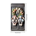 thumbnail image 3 of YWIYIUD 1PC Happy Easter Door Cover Easter Decorations, 71x35 Inch Easter Rabbit Eggs Door Banner Welcome Easter Banner Spring Theme Rabbit Door for Front Door Wall Indoor Outdoor Home Decor, 3 of 7