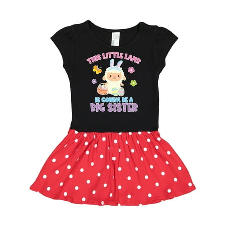 

Inktastic Easter This Little Lamb is Gonna Be a Big Sister Gift Toddler Girl Dress