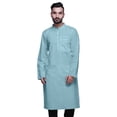 thumbnail image 1 of Atasi Kurta Imprimé pour Hommes Col Mandarin Popeline de Coton Kurta Chemise Décontractée, 1 of 7