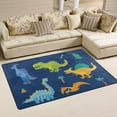 thumbnail image 2 of Coolnut Lightweight Soft Area Rugs 31x20 Inch, Colorful Dinosaurs Floor Mat Doormat for for Rooms Entrance Hardwood Floor Living Room Nursery Rugs, 2 of 6