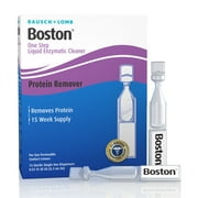Boston One Step Liquid Enzymatic Cleaner  from Bausch + Lomb, 15 Sterile Single-Use Dispensers