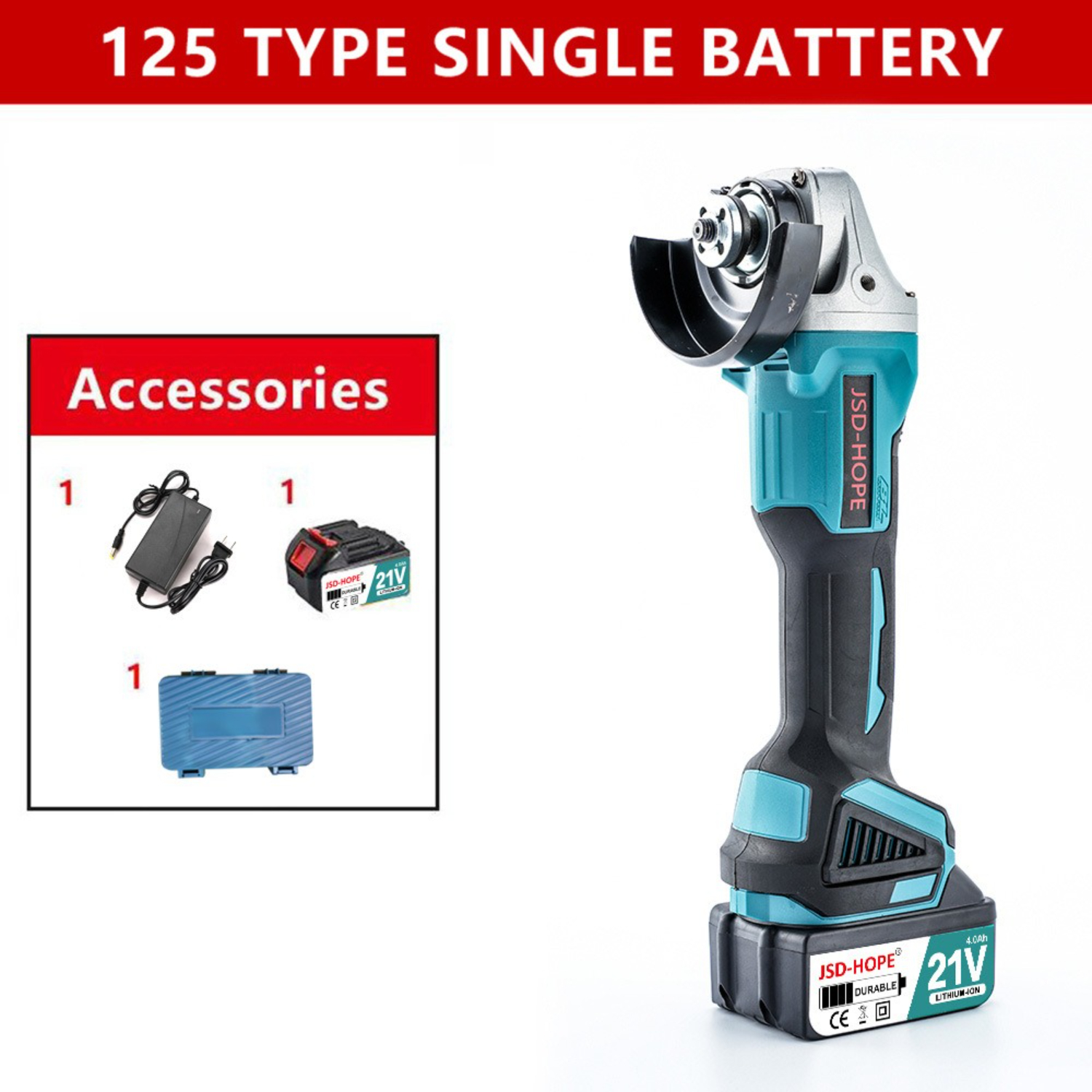 Brushless Cordless Angle Grinder-High-Power 5-inch Lithium-Ion Grinding&Polishing Tool, 12000 RPM Variable Speed with Safety Switch, for Metal Cutting, Welding&DIY Projects
