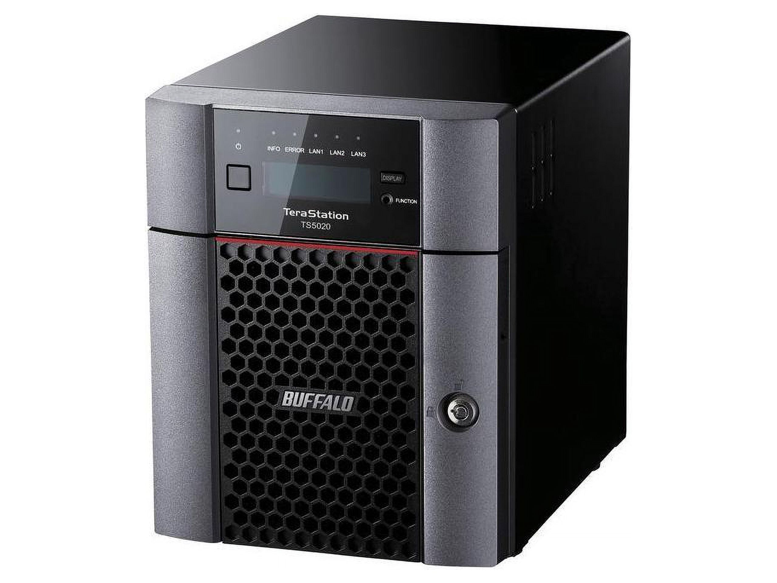 BUFFALO TeraStation 5420DN 4-Bay Secure Business Desktop NAS 24TB (2x12TB) w/ Hard Drives Included - Annapurna Labs Alpine Quad-core (4 Core) 2 GHz - 4 x HDD Supported - 2 x HDD Installed - 24 TB I...
