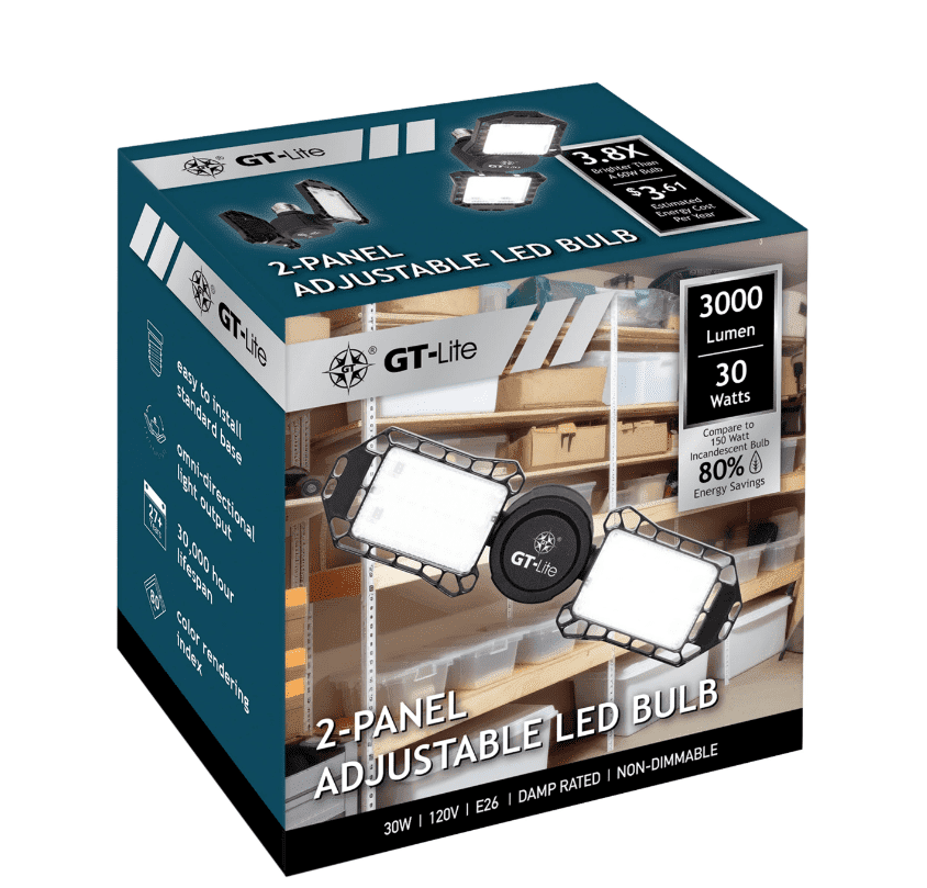Ultra Bright 5000 Lumen LED A-Line Bulb E26 Base for Garage