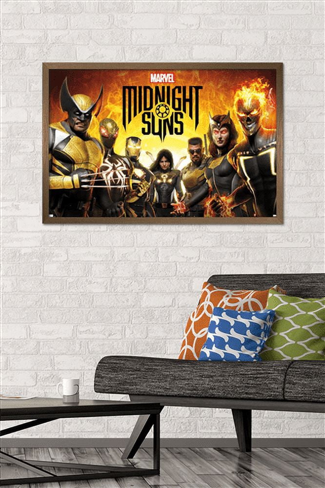 Marvel Midnight Suns - Key Art Wall Poster, 22.375" x 34" Framed