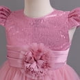thumbnail image 5 of AJZIOJIRO Kids Toddler Flower Girls Vintage Floral Boho Lace Maxi Dress Baby Wedding Princess Party Communion Evening Formal Dance Gown 2-10Y, 5 of 9
