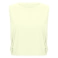 thumbnail image 4 of TrendOFT Womens Yoga Tops Sleeveless Sun Protection Cooling Gym Workout Activewear Casual Daily Wear Active Top Yellow S, 4 of 5