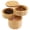 Three Tier Salt Box, variant on Salt Cellar with Swivel Lid - Wooden Salt Container, Bamboo Spice Box for Kitchen Countertop, Magnetic Closure, 6 Oz