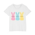 thumbnail image 4 of Aloohaidyvio Easter Egg Hunt Shirt Girls Matching Easter Shirts , Bunny-Themed Short Sleeve Tees for Kids, Soft Crewneck Design 130, 4 of 4