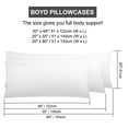 thumbnail image 7 of PiccoCasa Washed Microfiber Body Pillowcases Soft Envelope White 20"x54", 7 of 7