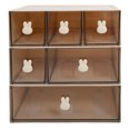 thumbnail image 1 of Desktop Storage Box for Home Organization 1 Set Multi Layer Stackable HIPS Material Beige Color 9.4x9x6.7in, 1 of 8