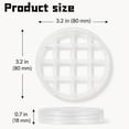 thumbnail image 3 of BESEW7 Reusable Silicone Flower Arranging Grid, Stretches Over Vase Rim, for Floral Supplies Small Vases Home Table Decor White 1PC, 3 of 9