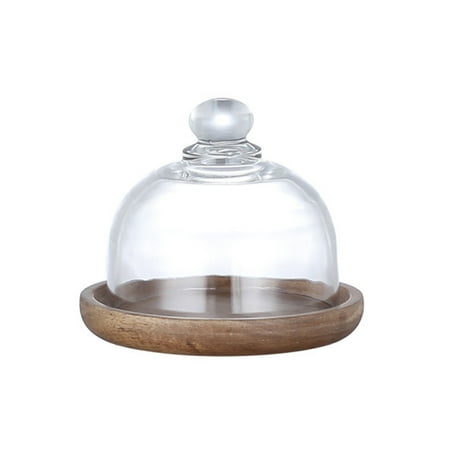 

Mini Dessert Serving Stand with Dome Lid Multifunctional Platter Cake Plate for Hotels