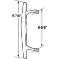 thumbnail image 2 of 6-5/8 in. White Painted Diecast Sliding Patio Door Pull Handle (Single Pack), 2 of 3