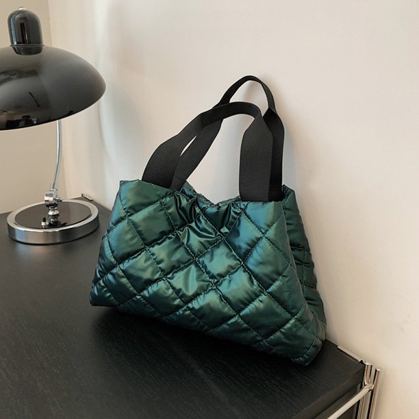 Bolso informal para mujer, bolsa elegante de gran capacidad para viajes de compras (verde)