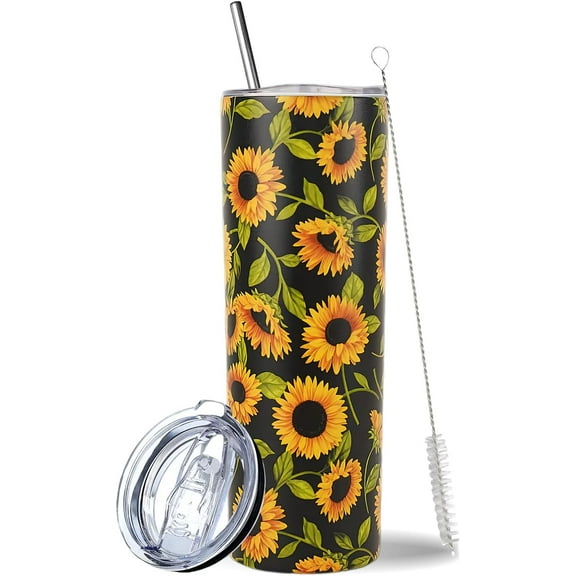 Sunflower Tumbler-sunflower Gifts for Women-birthday Gifts for Women Mom Daughter Girlfriend Teenage Girls Bridesmaid-sunflower Gifts-sunflower Stuff-travel Iced Coffee Cup